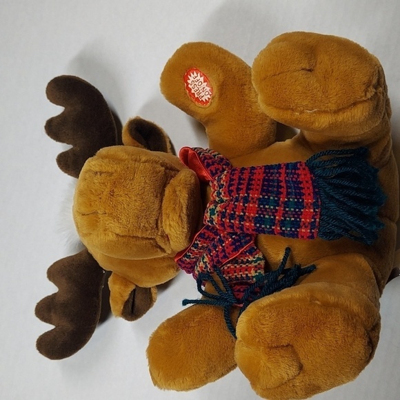 Christmas Musical Reindeer 10" plush stuffed animal "Grandma Got Ran Over" - Picture 3 of 7